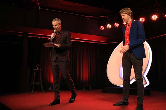 Kabarettist Thomas Hermanns, Moderator und Autor Christian Schulte-Loh (©Foto. Martin Schmitz)